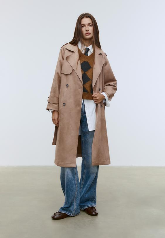 trench largo efecto ante