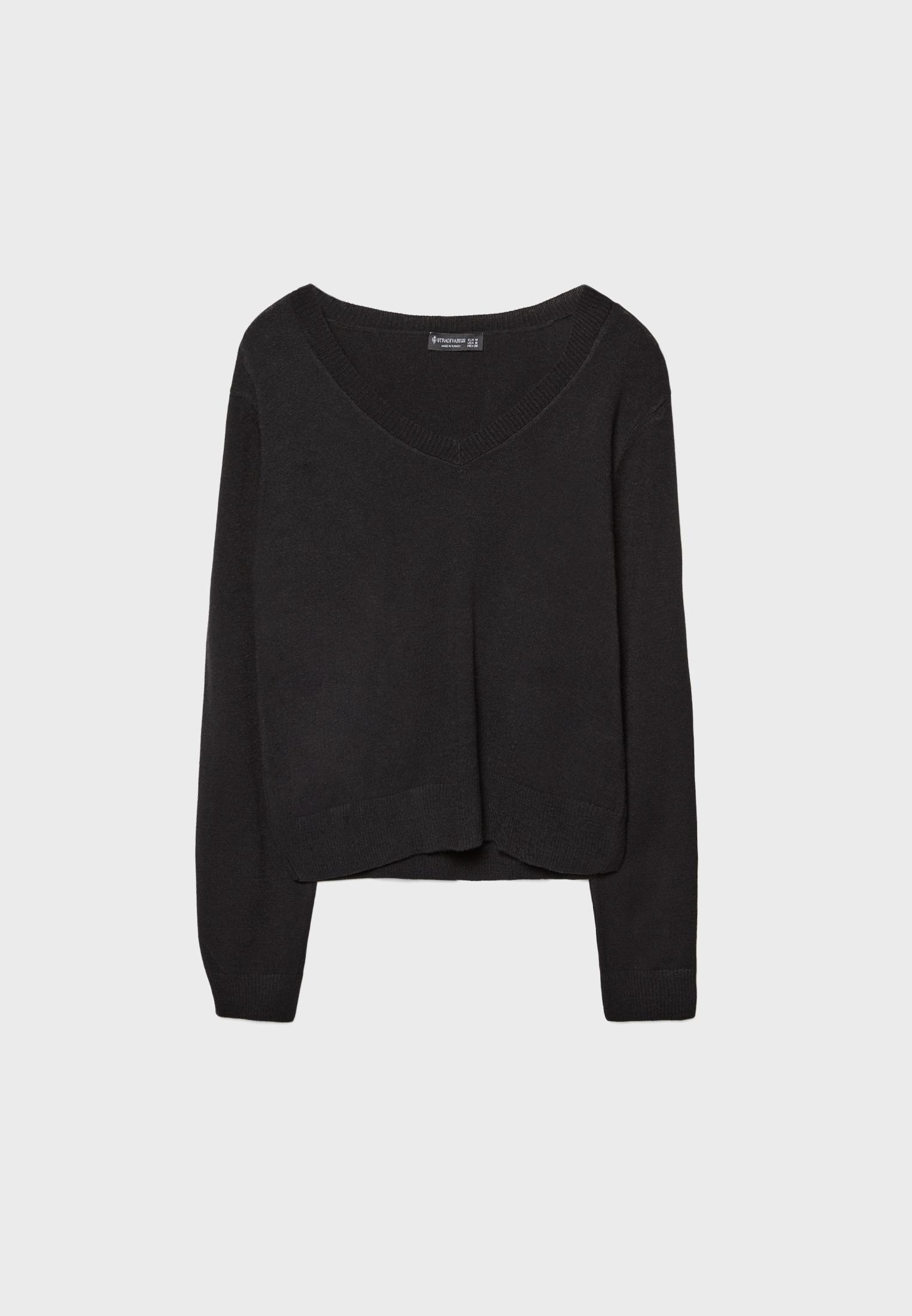 W/Si/Ca 18G V Neck Knit　ASH BLACK　黒 長袖 LIDNM / Llife ONLINE STORE / W/Si/Ca 18G V Neck Knit