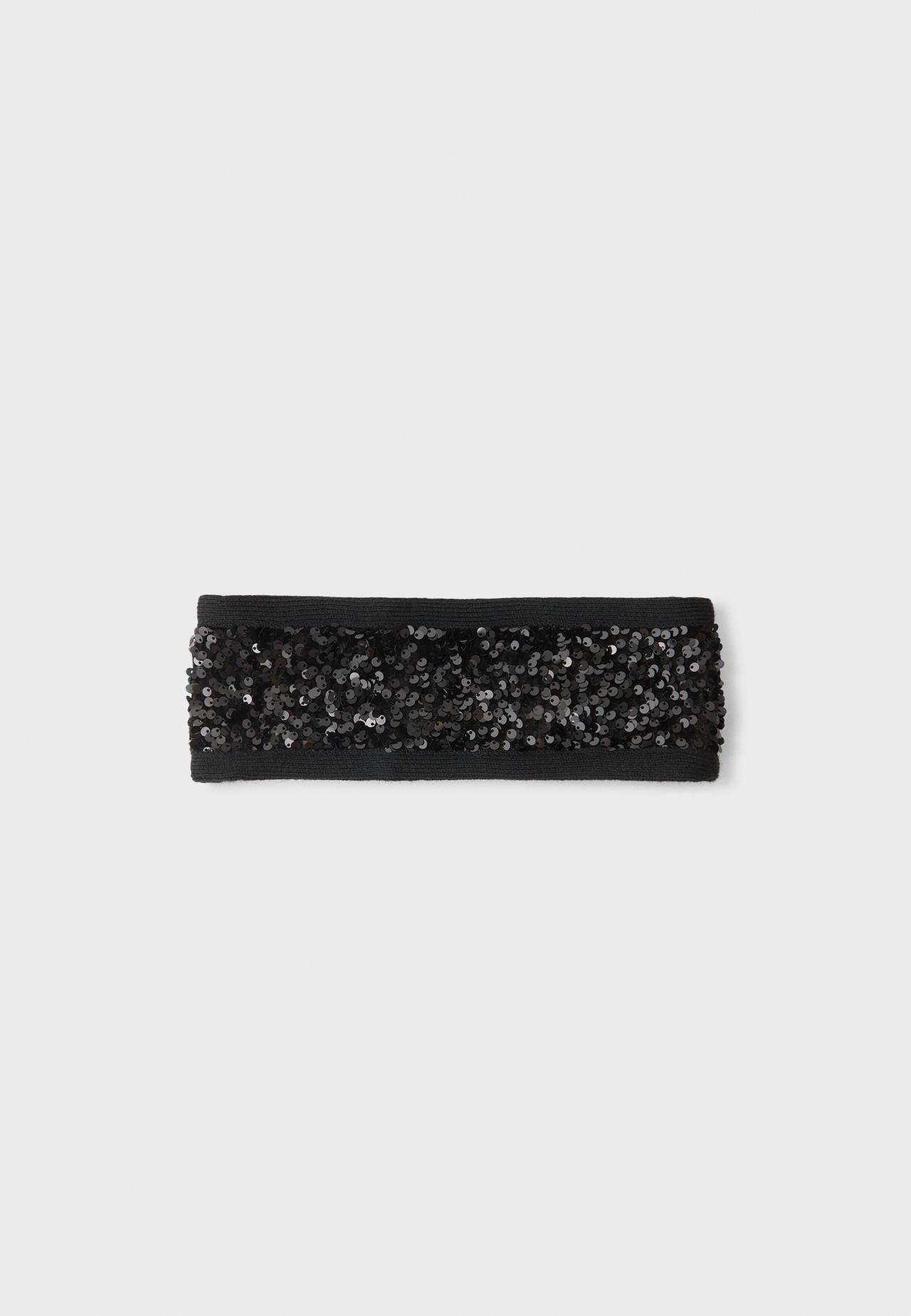 Sequin headband — Black