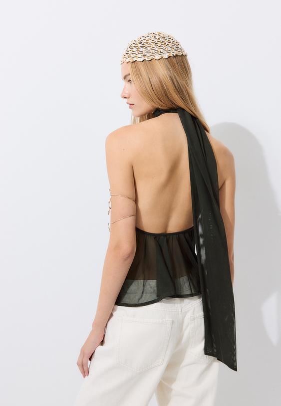 neckholdertop-aus-tull-mit-print-und-halstuchausschnitt