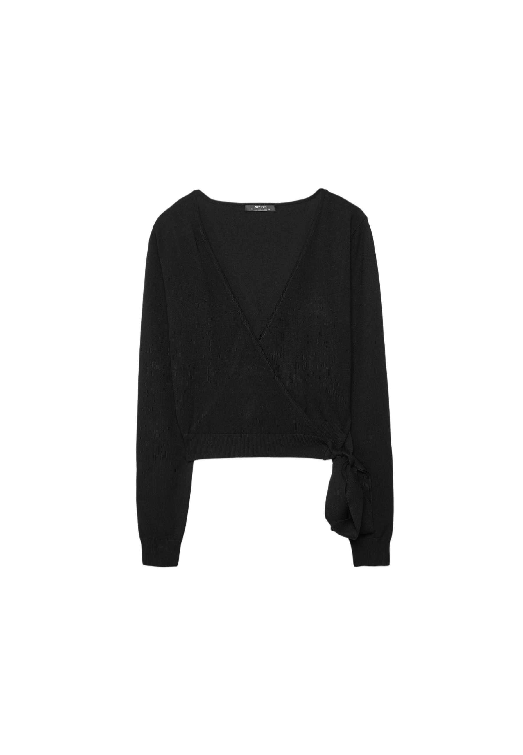 Wrap cardigan — Black