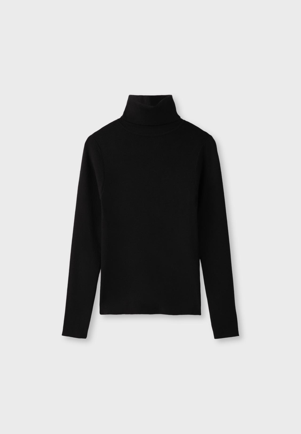 Basic turtleneck jumper — Black