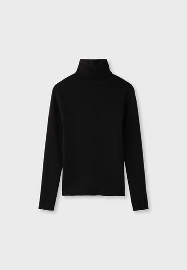 Basic turtleneck jumper — Black 7