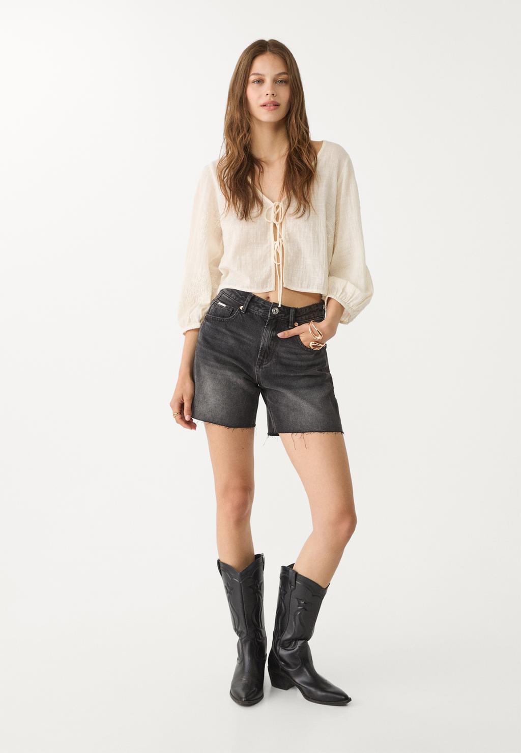 D93 Longline-Denimshorts