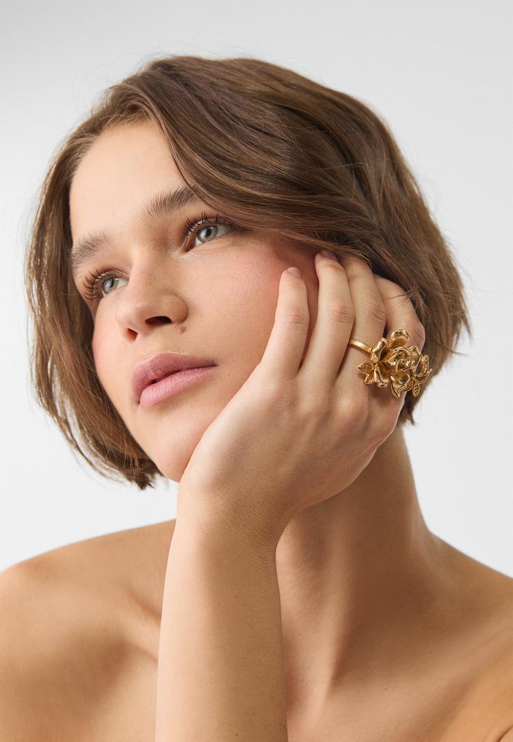 maxi anillo doble flor