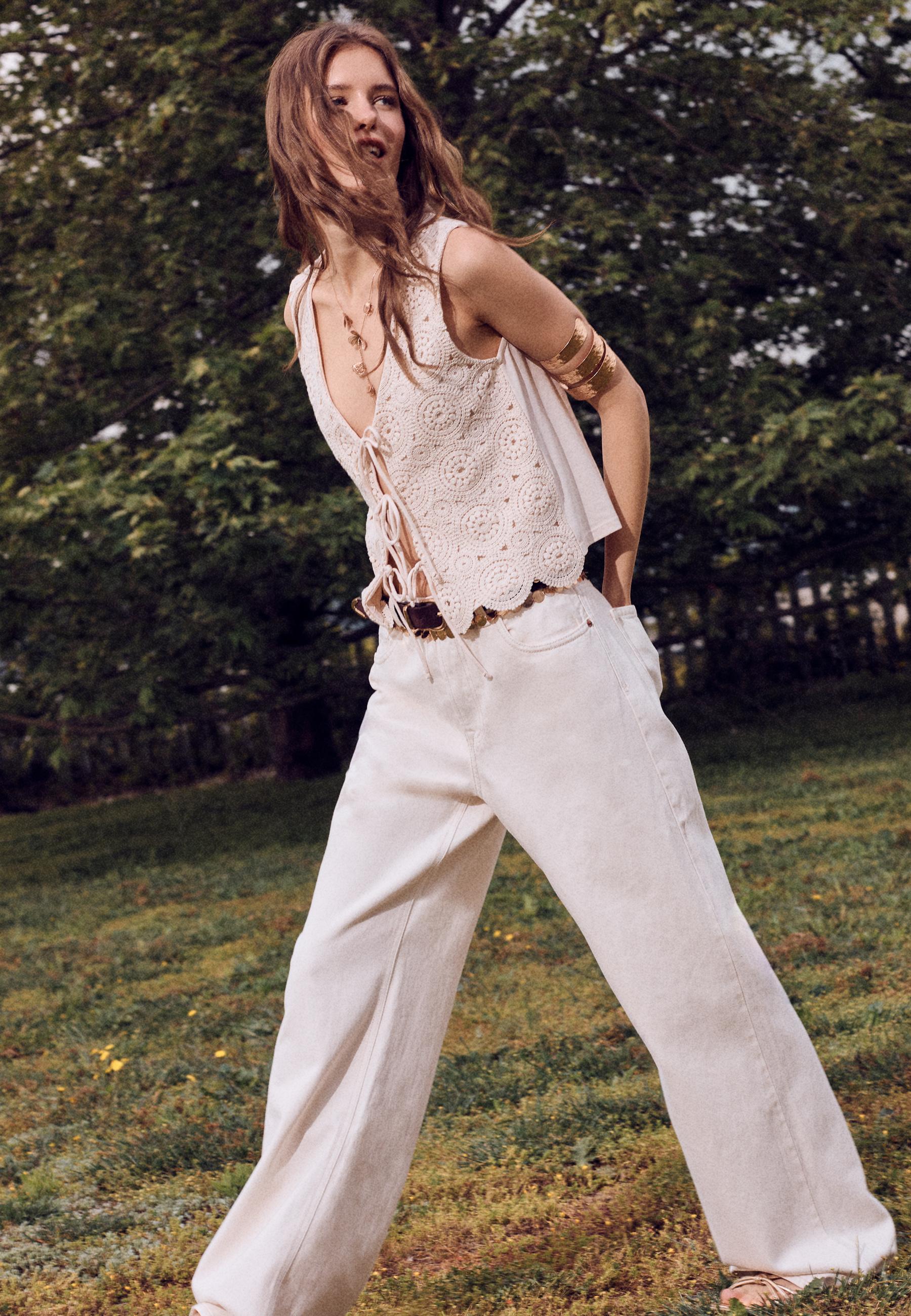 D92 Wide-leg straight-fit jeans — Vanilla