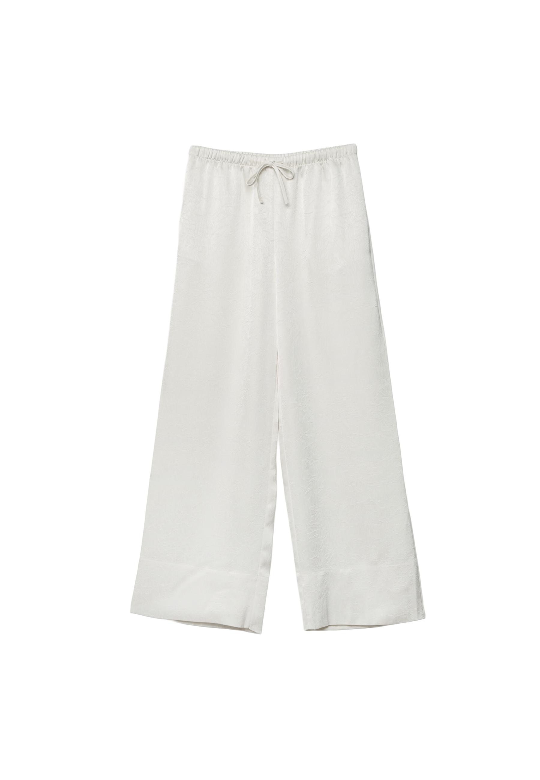 Smart flowing trousers with darts — Vanilla
