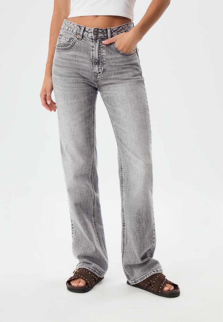 d98 jeans straight efecto vintage