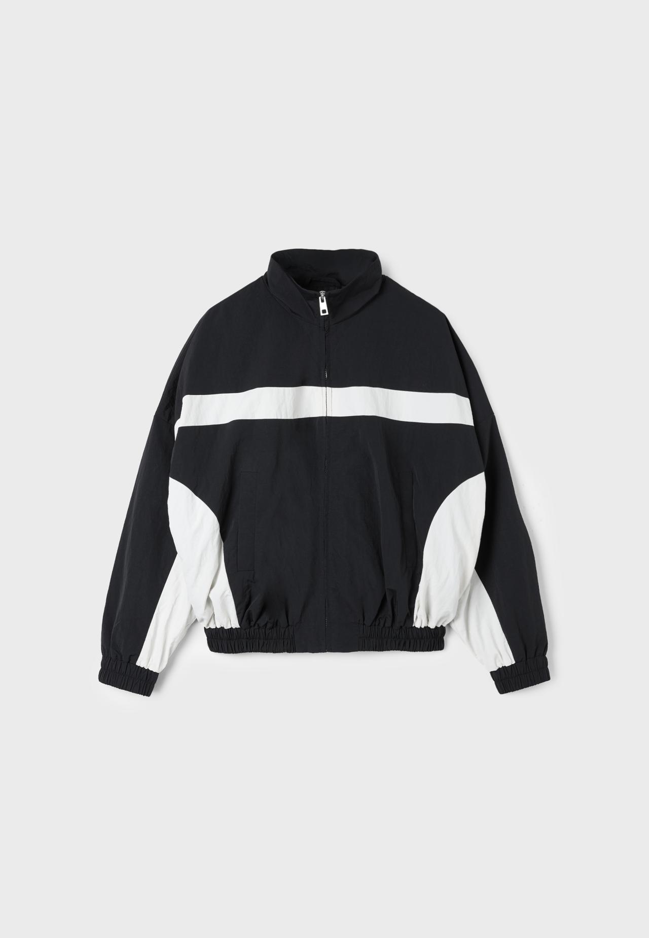 Technical windbreaker jacket — Black