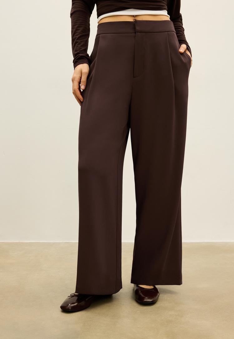 pantalon culotte vestir pinzas