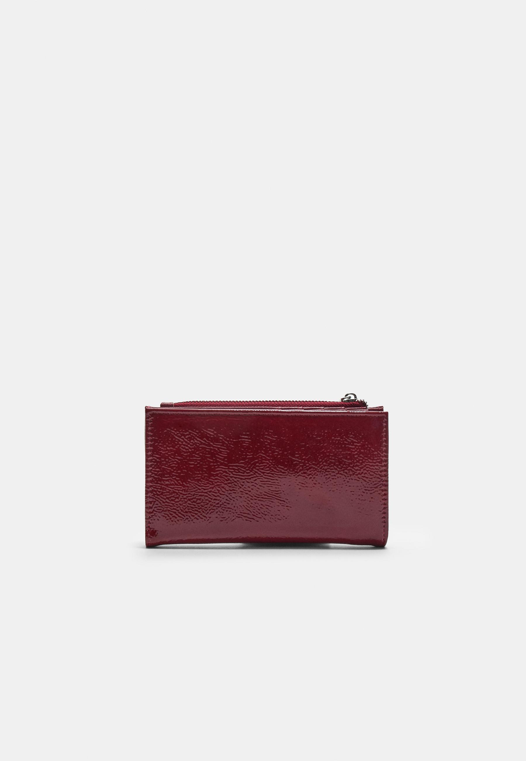 Rectangular purse with zip — Red