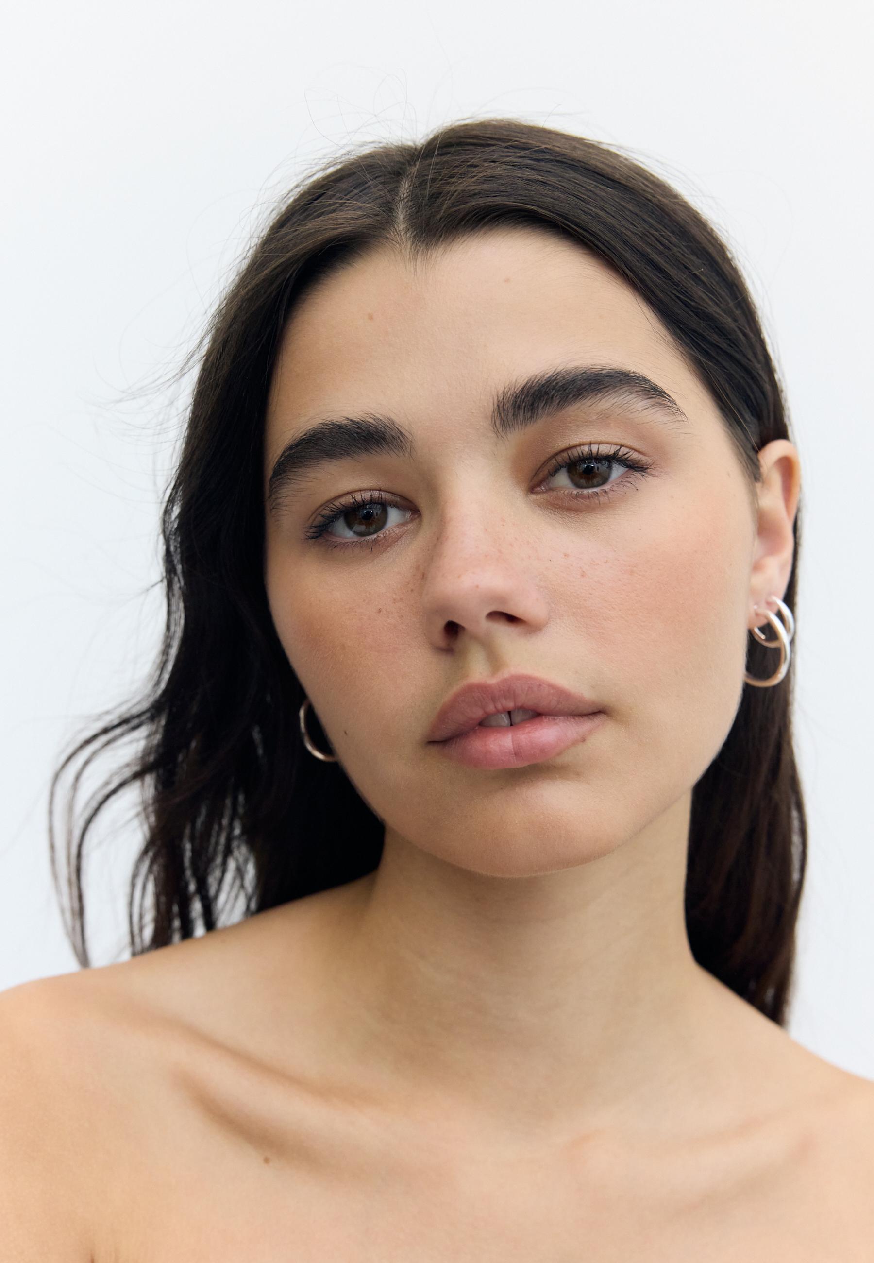 Set of 9 hoop earrings — Grey