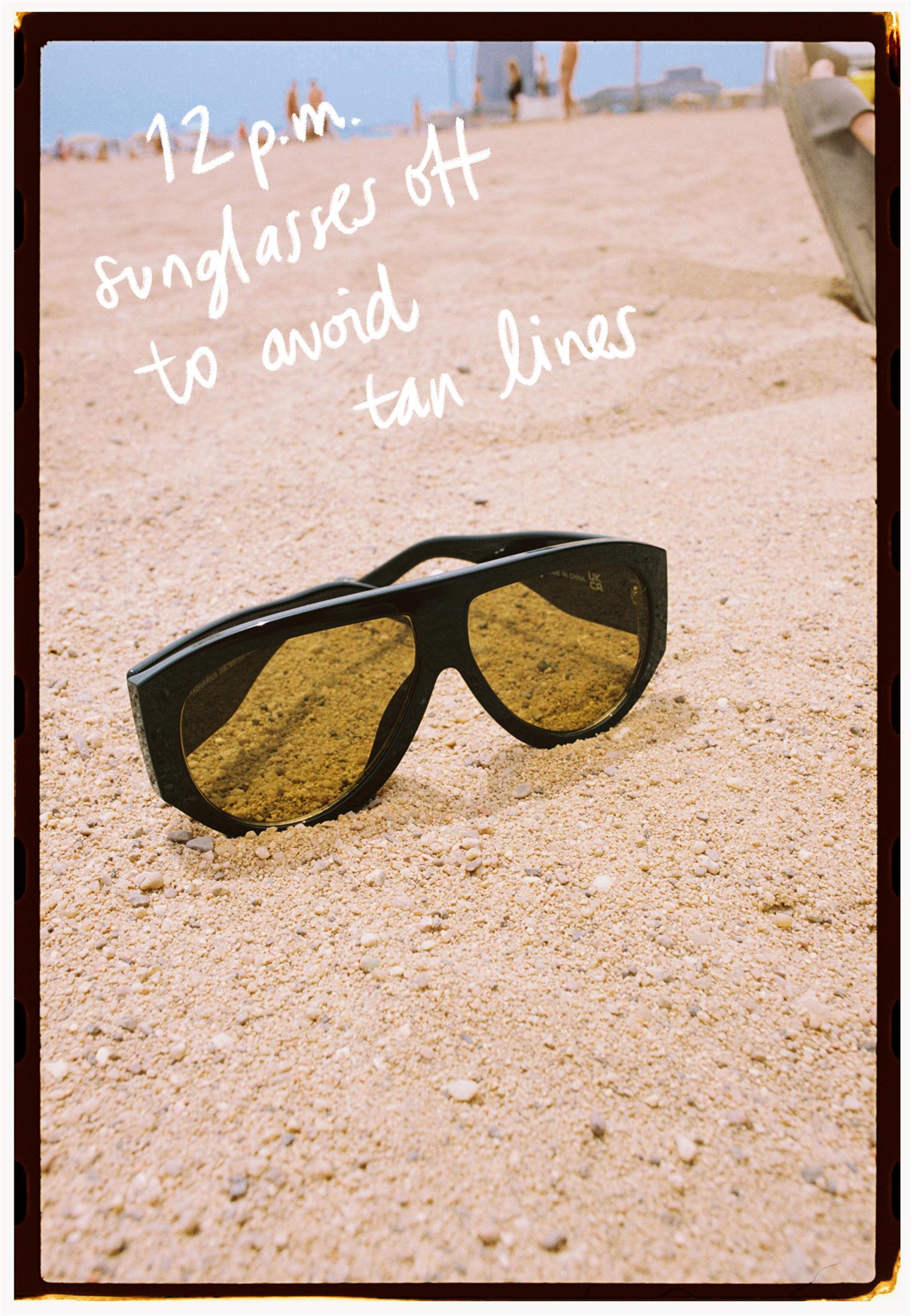 Resin sunglasses — Black