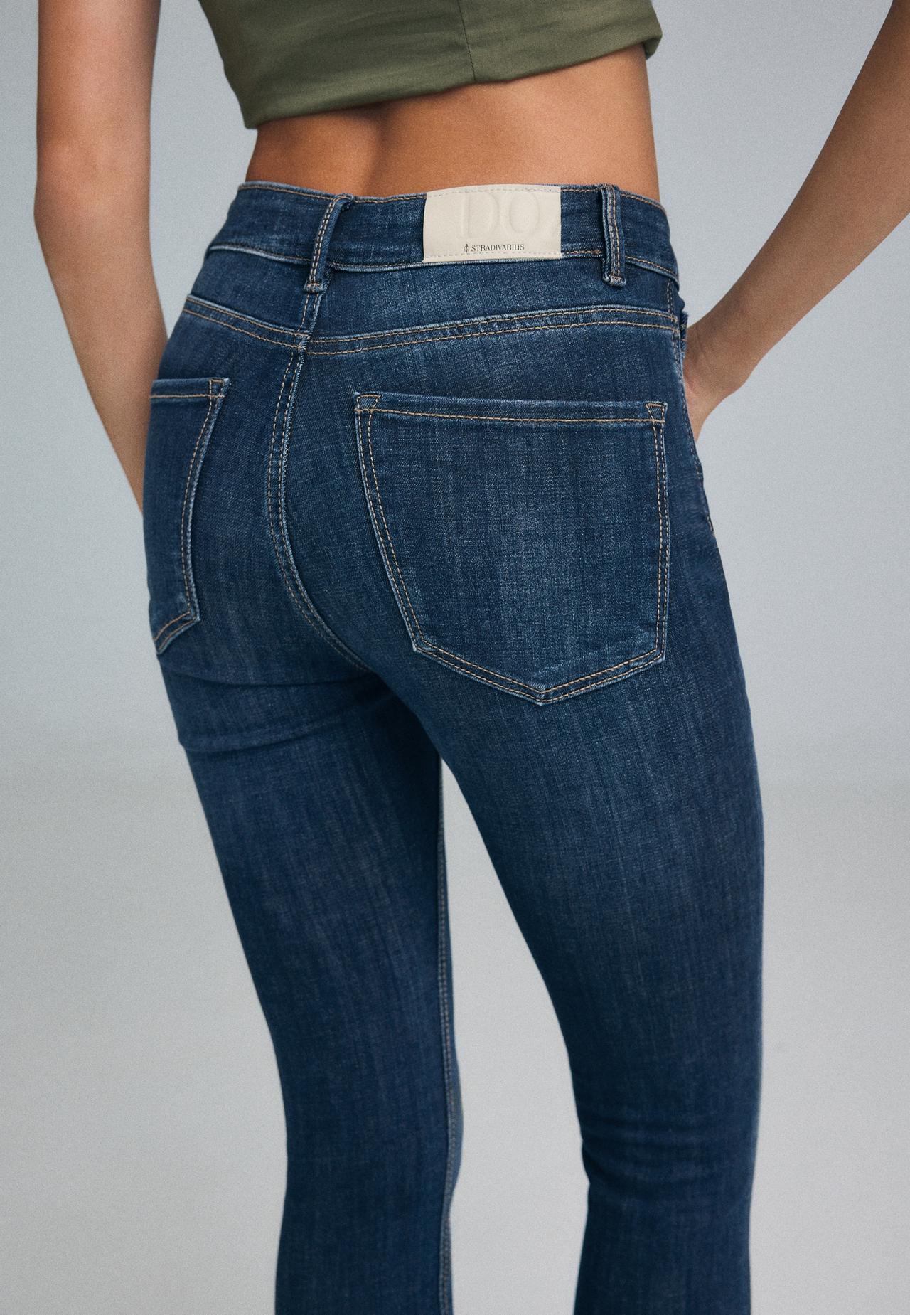 D07 High-waist skinny jeans — OVERDYED BLUE DENIM