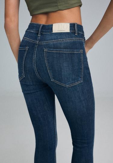 D07 High-waist skinny jeans — OVERDYED BLUE DENIM 6