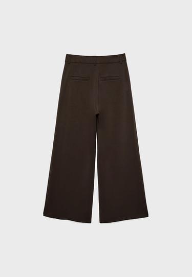 Soft-touch smart trousers — Brown 8