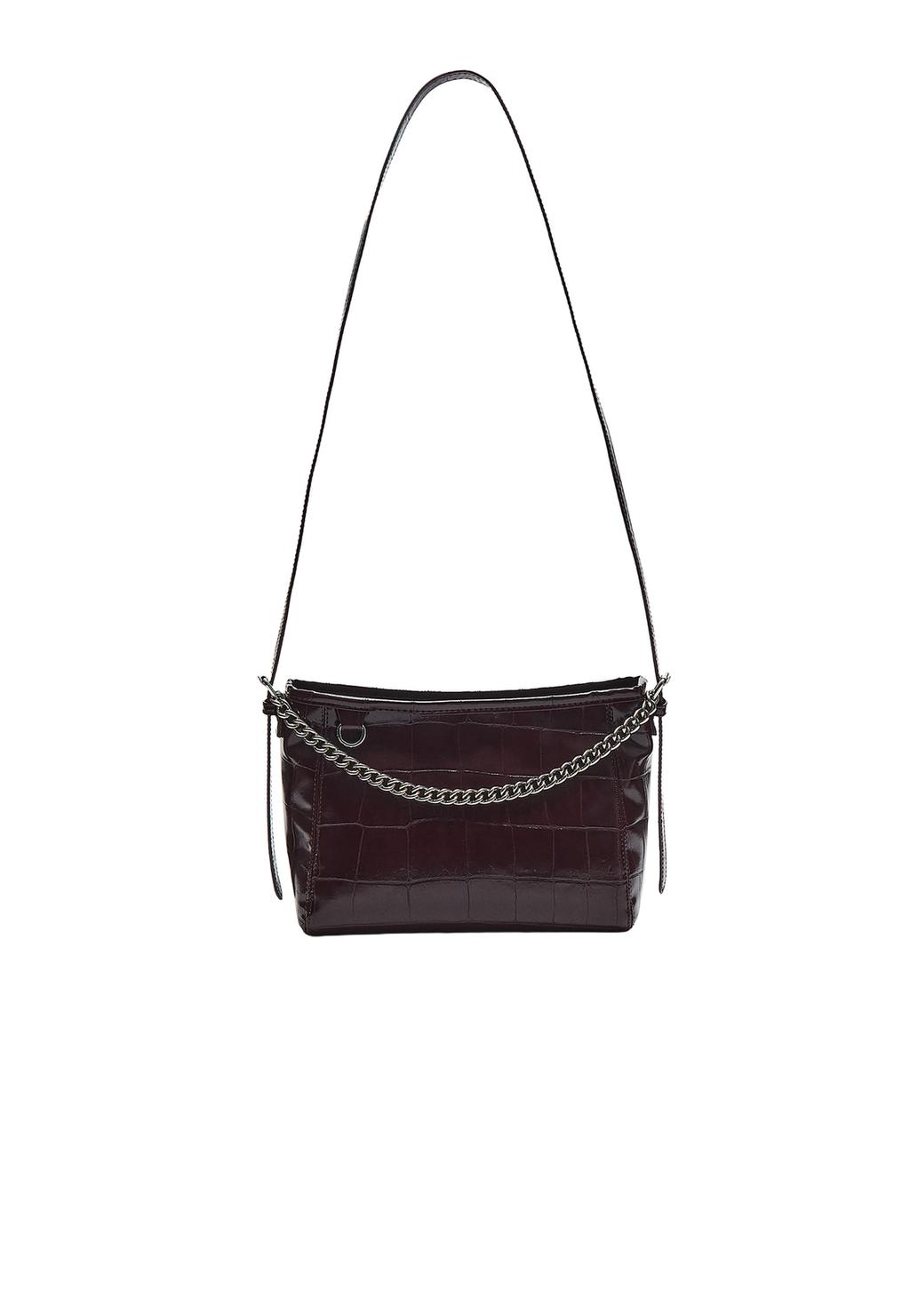 Bolso bandolera efecto coco cadena