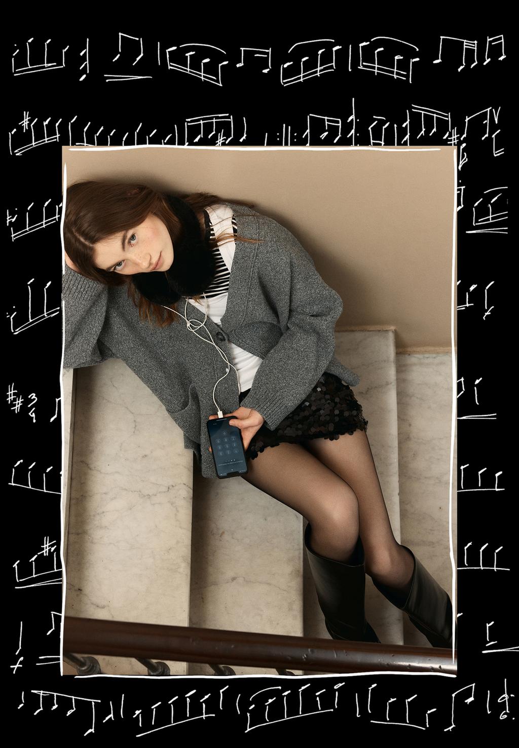 Falda mini lentejuelas