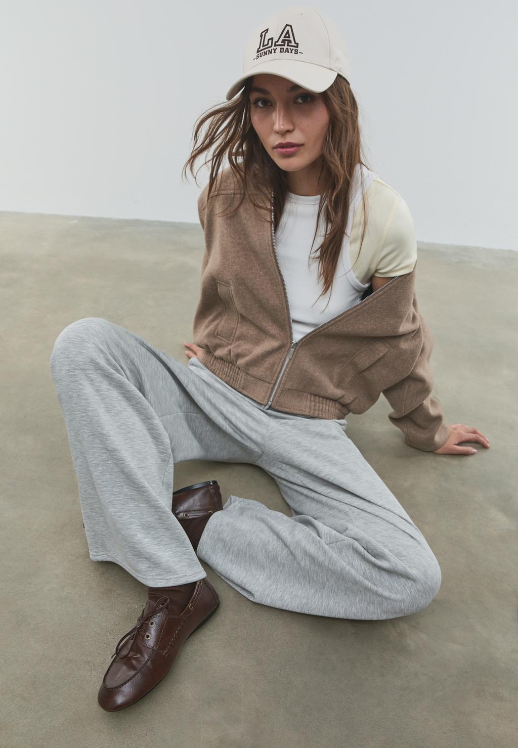 Blouson bomber toucher doux