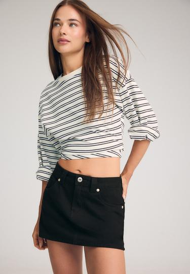 D62 denim skort — Black 3