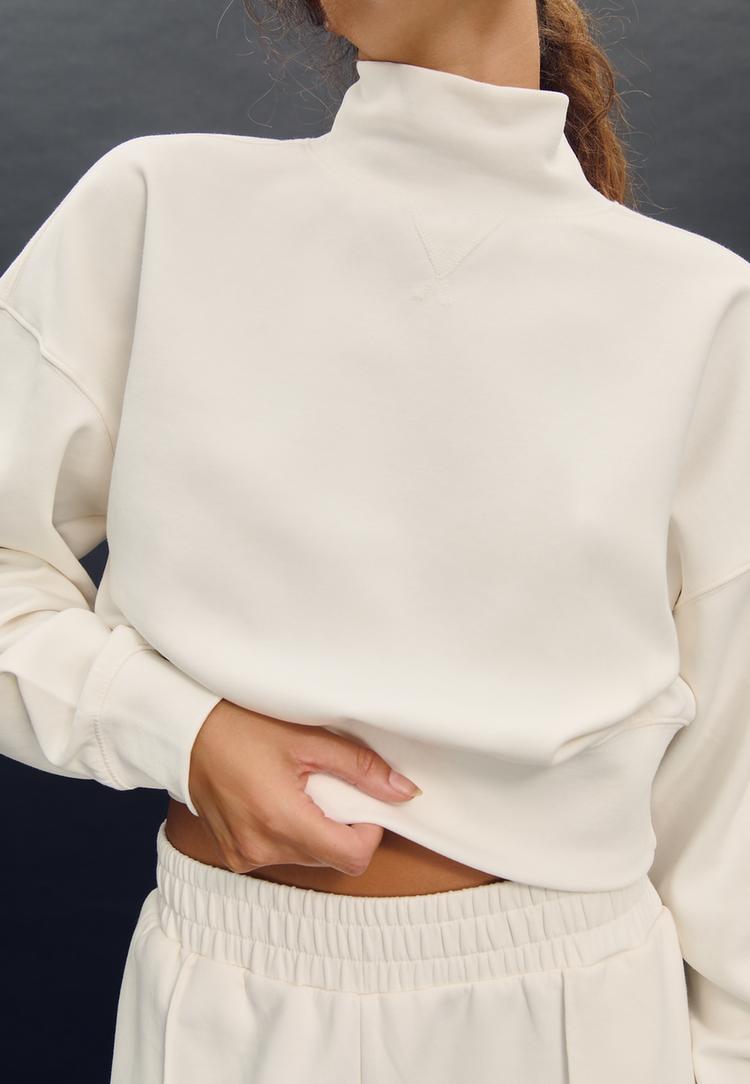 dik yaka onterlok sweatshirt