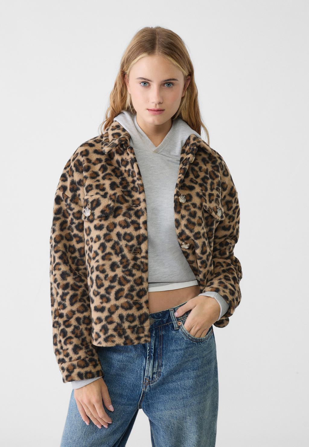 Sobrecamisa animal print soft