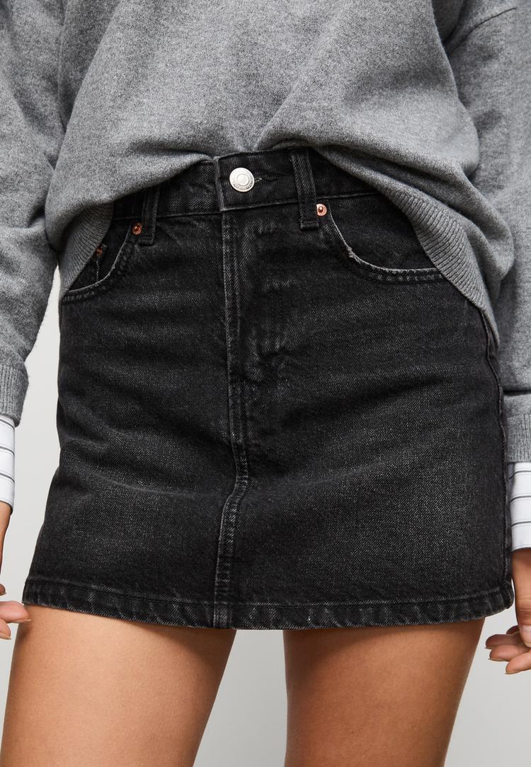 falda mini denim