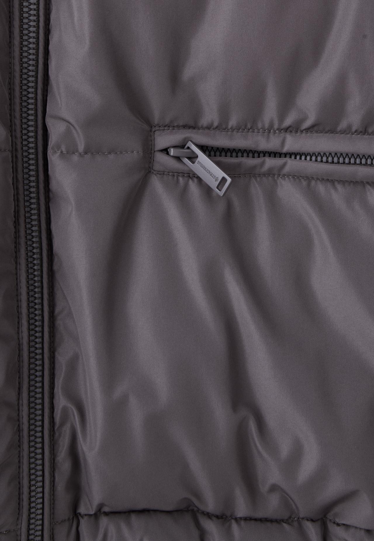 Basic hooded puffer jacket — Dark grey