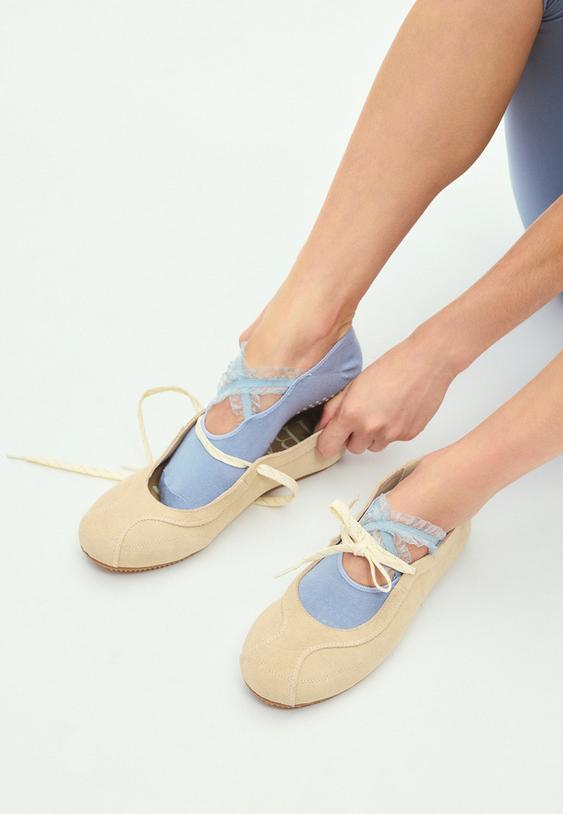Stradivarius Non-Slip Sport Socks Blue Os