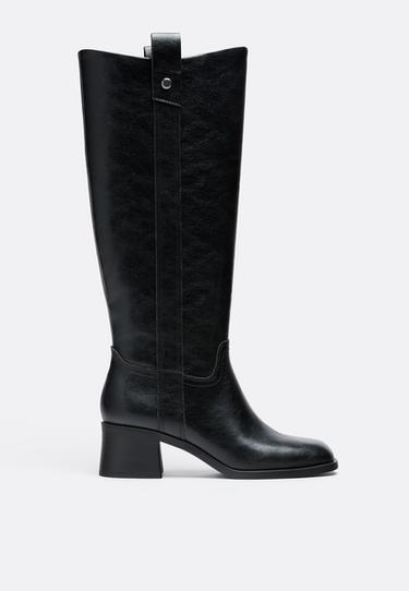 Equestrian heel boots — BLACK  2