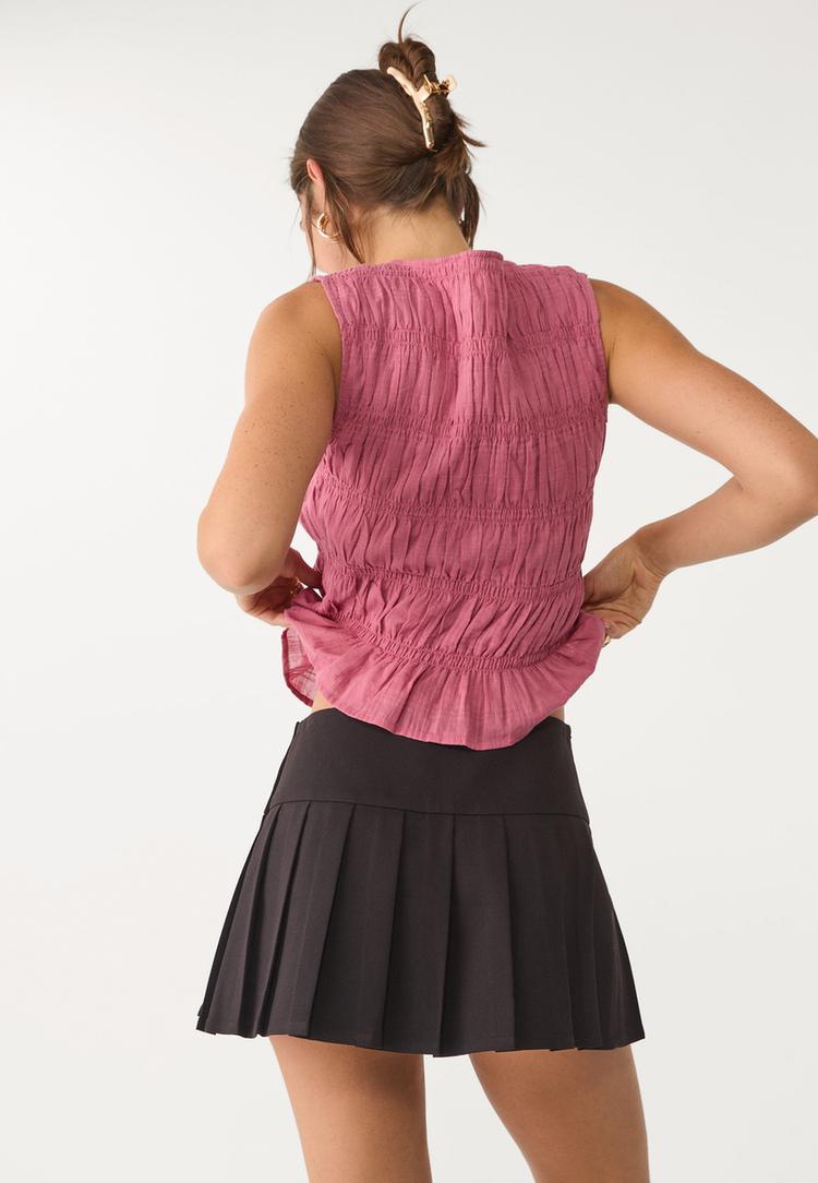 falda pantalon mini tablas