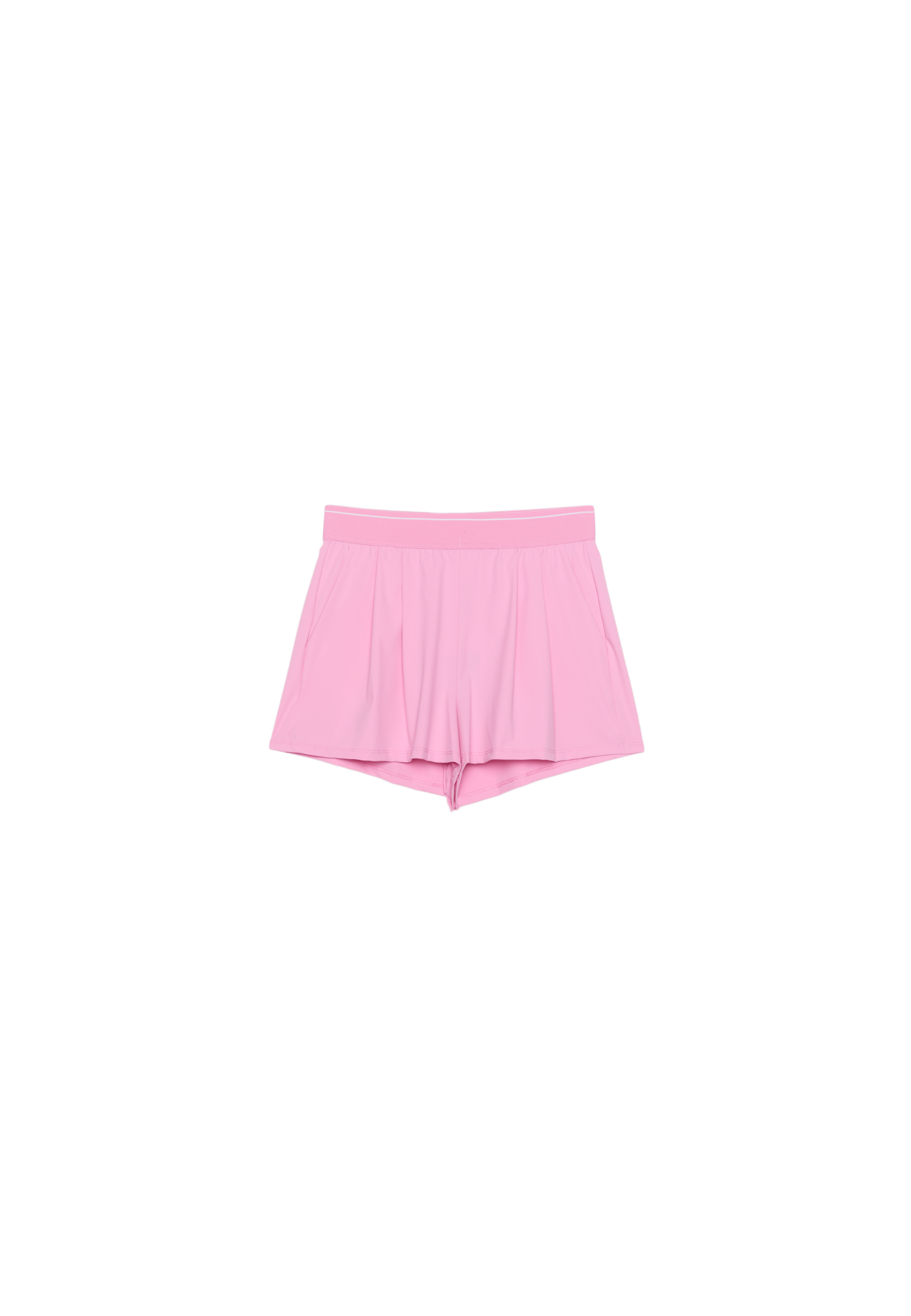 Smart shorts with elasticated waistband — Bubblegum pink