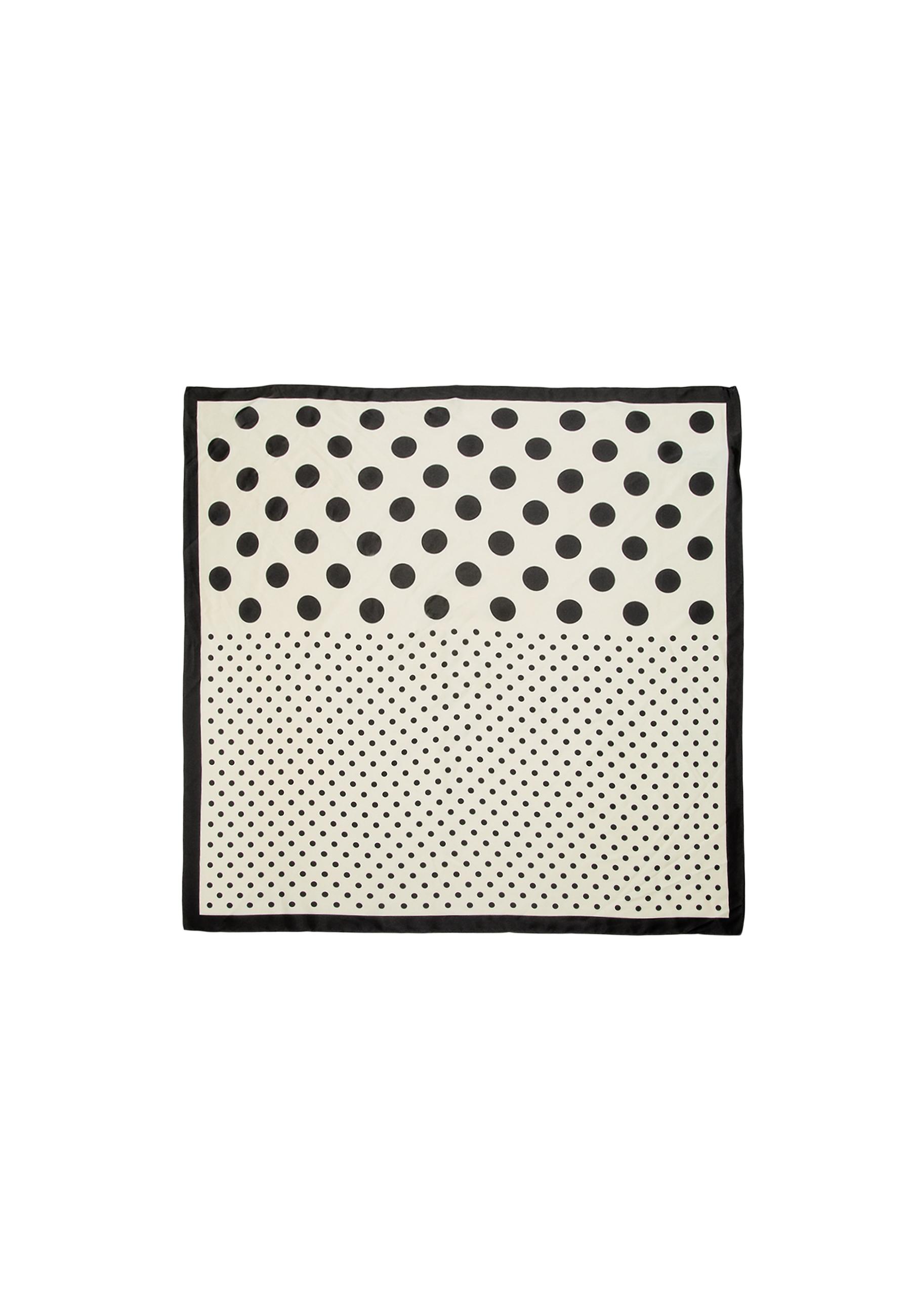 Polka dot scarf — Ecru
