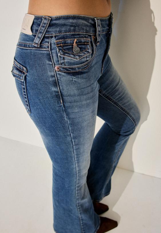 d04 jeans flare low waist