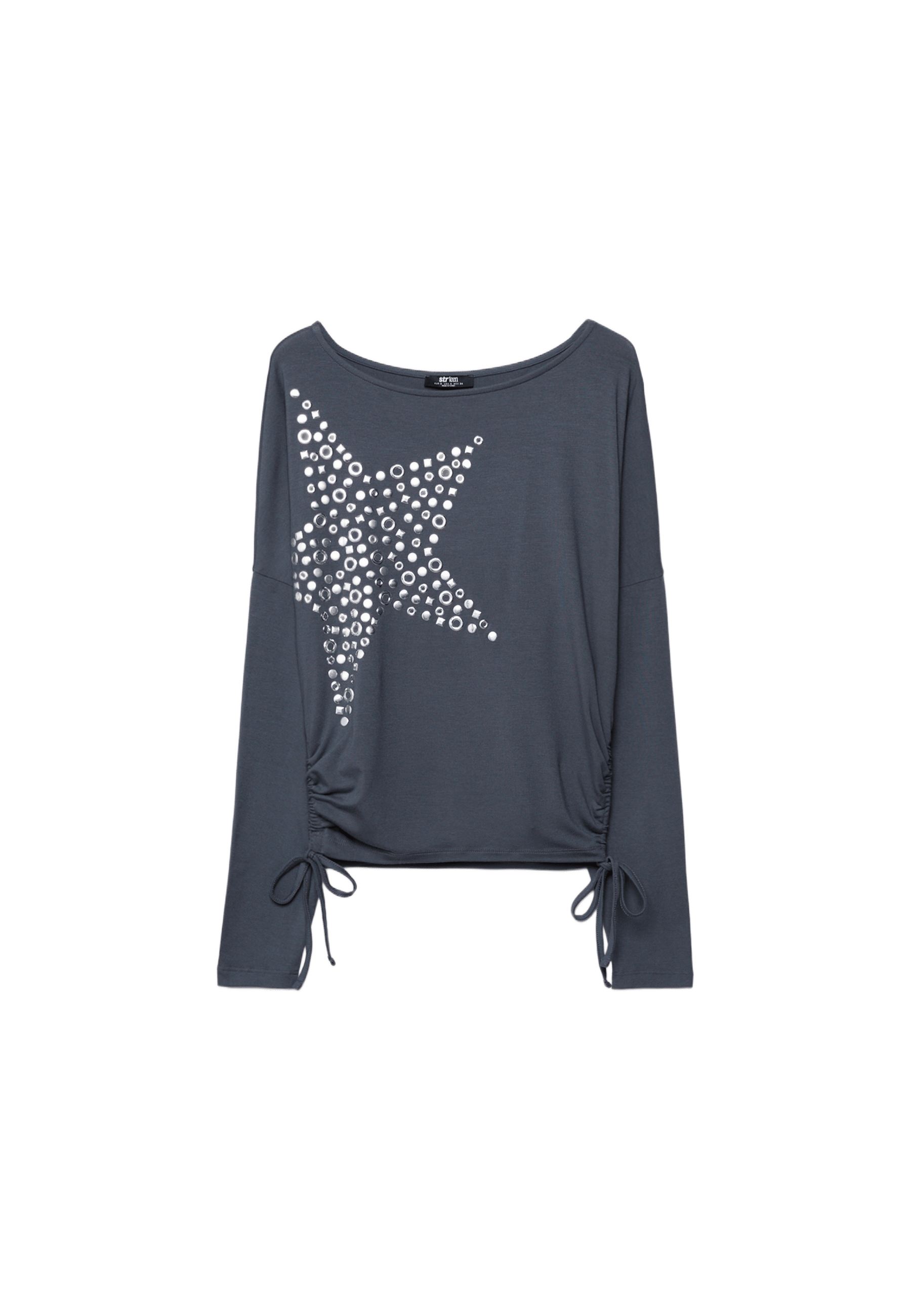 Star stud T-shirt — Dark grey