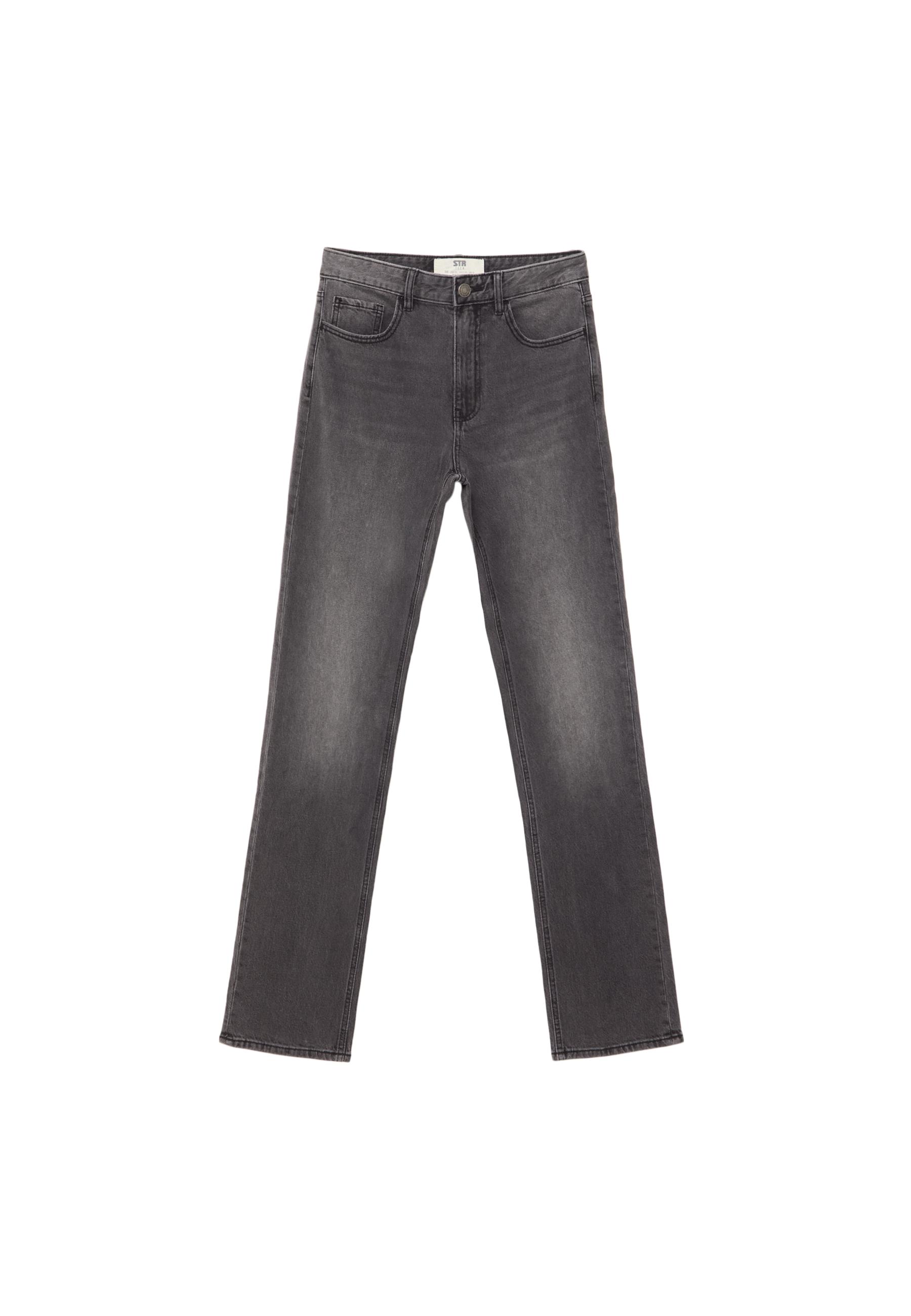 【SATIIIZ】Arrant Rivet Patch Denim Pants Buy Black Rivet Straight Leg Jeans from Next USA