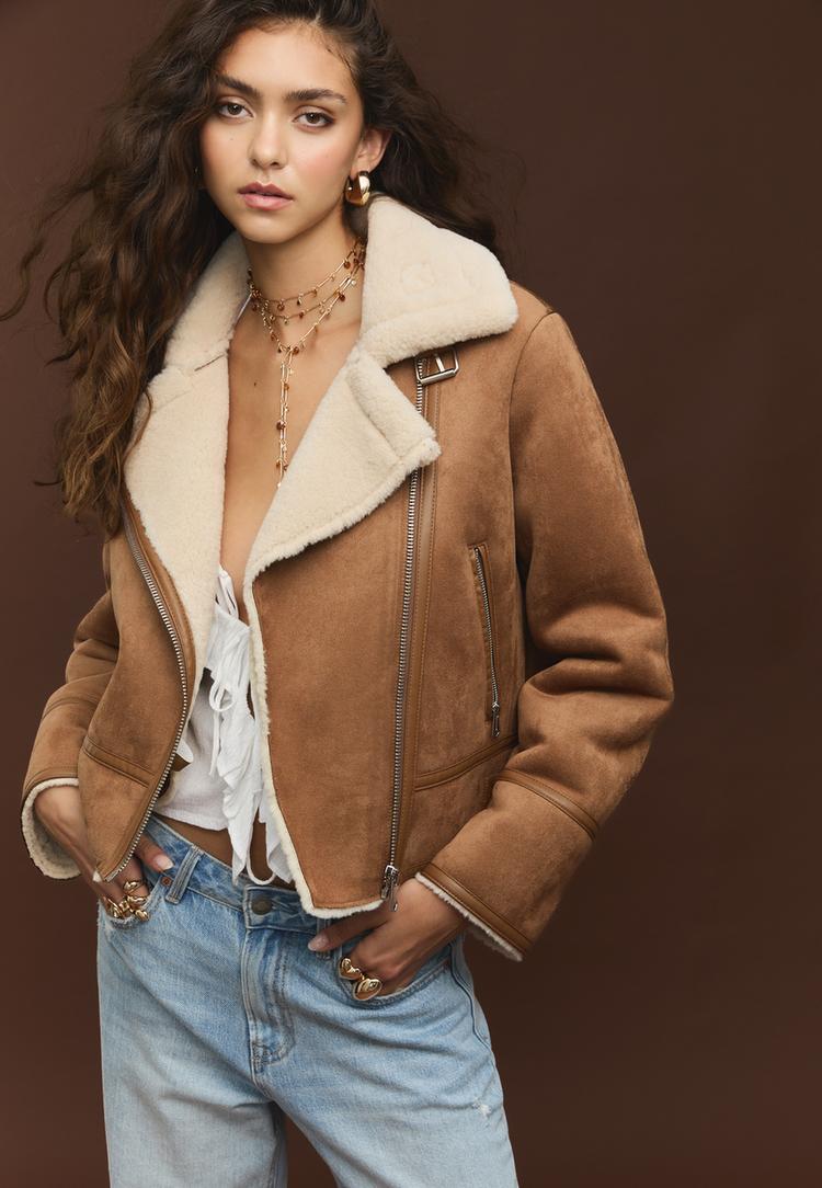 cazadora biker doble faz efecto ante