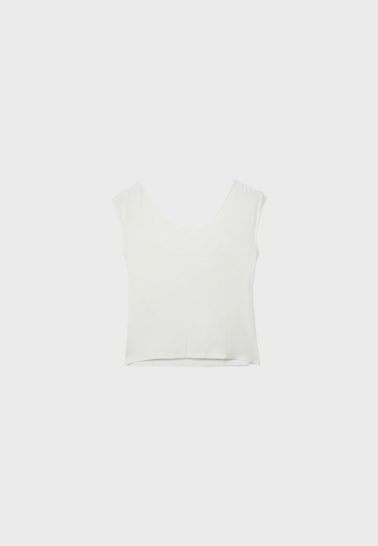 Multi-way sleeveless top — Ecru