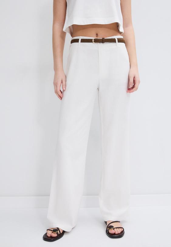 gerade-hose-in-leinenoptik-mit-gurtel