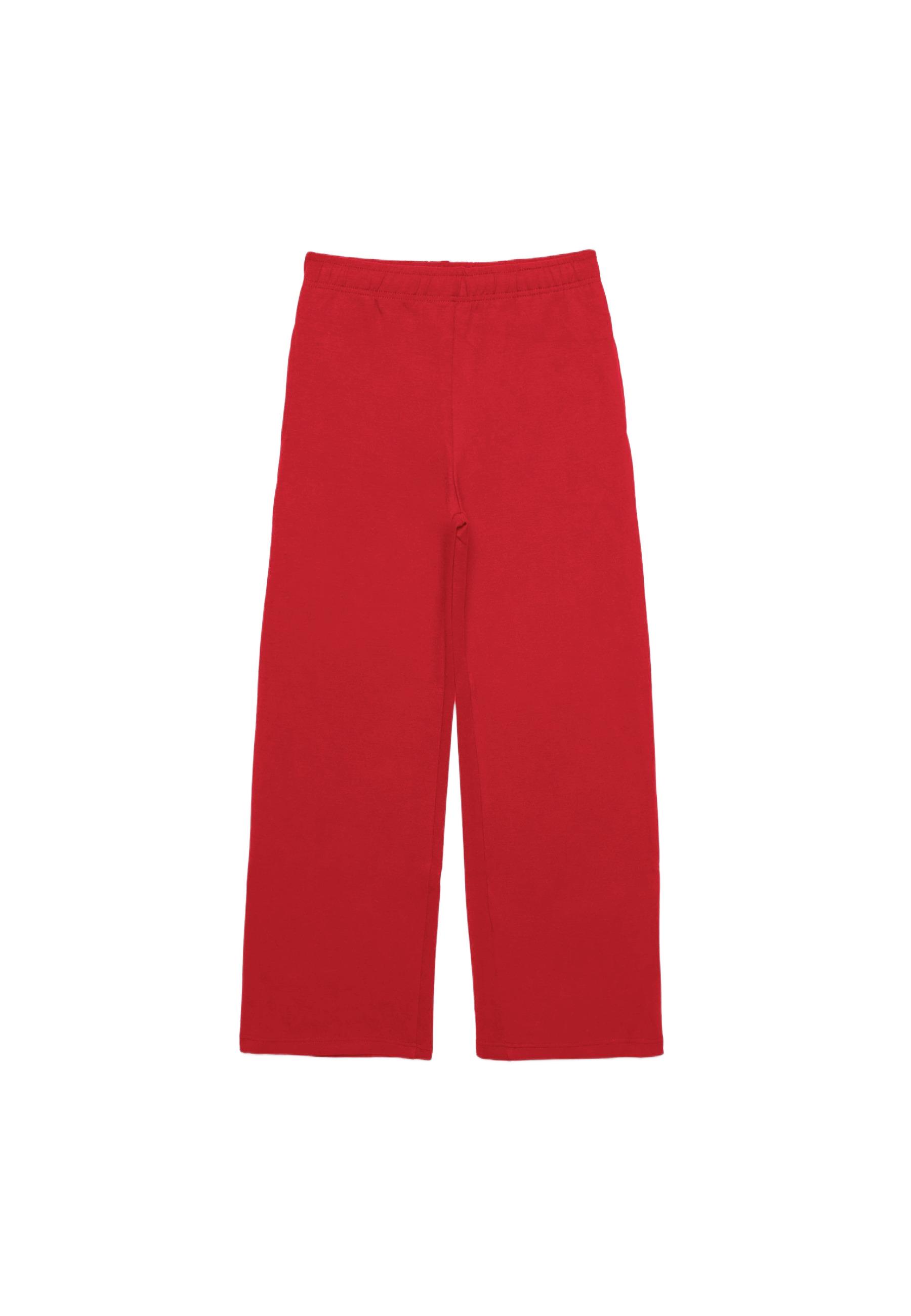 Wide-leg jogger trousers — Red