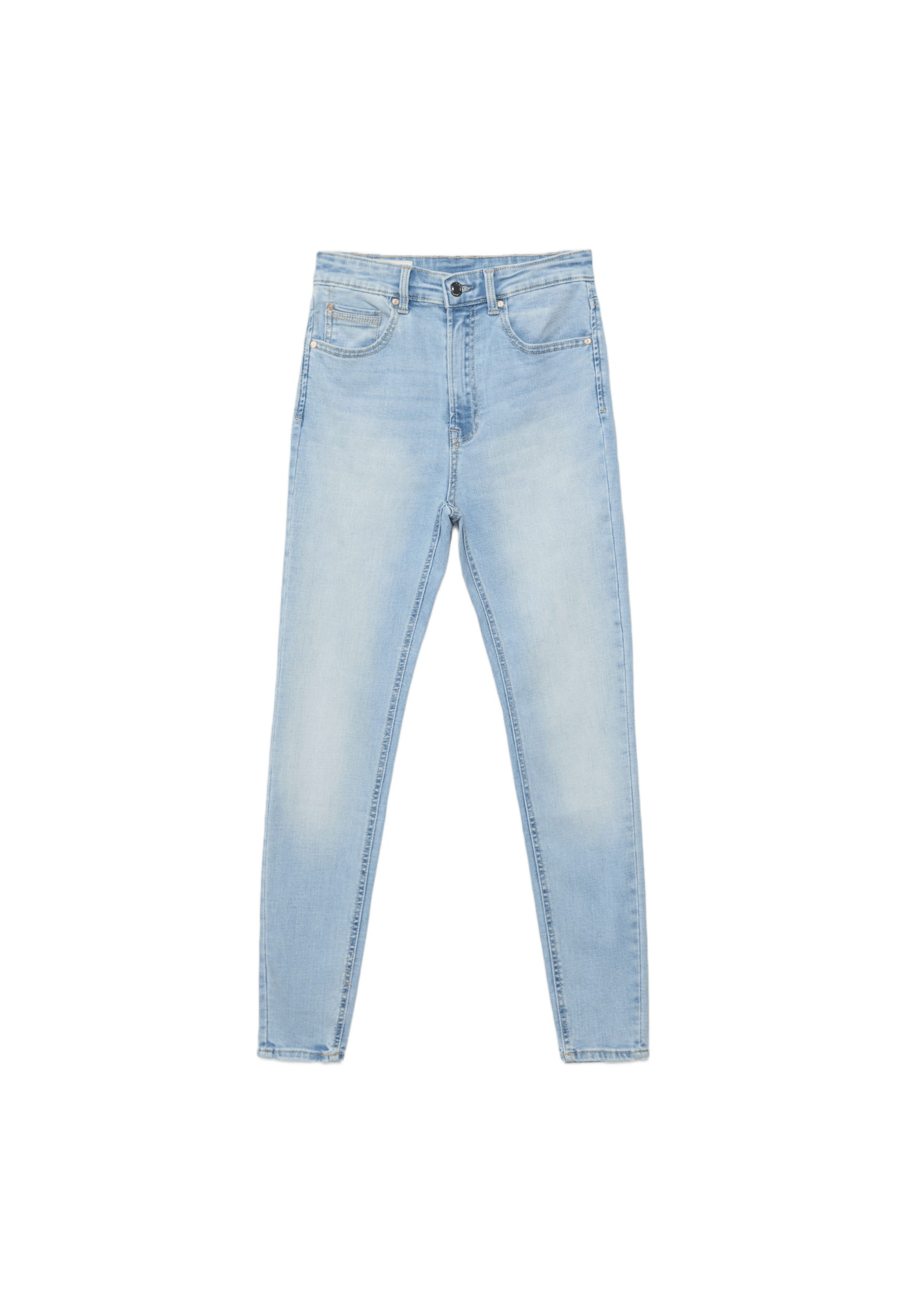 D09 Super high-waist skinny jeans — LIGHT BLEACH