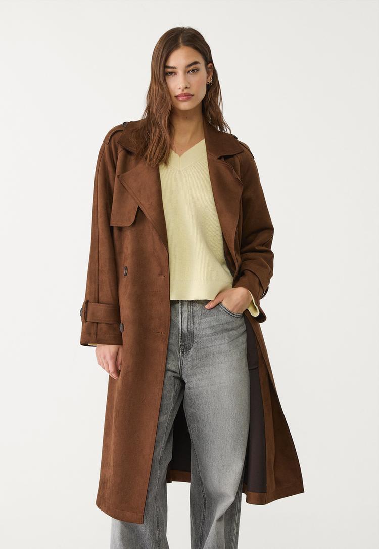 trench largo efecto ante