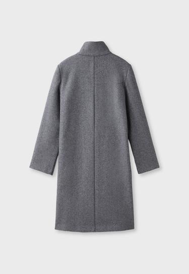 Soft-touch basic coat — Dark grey 8