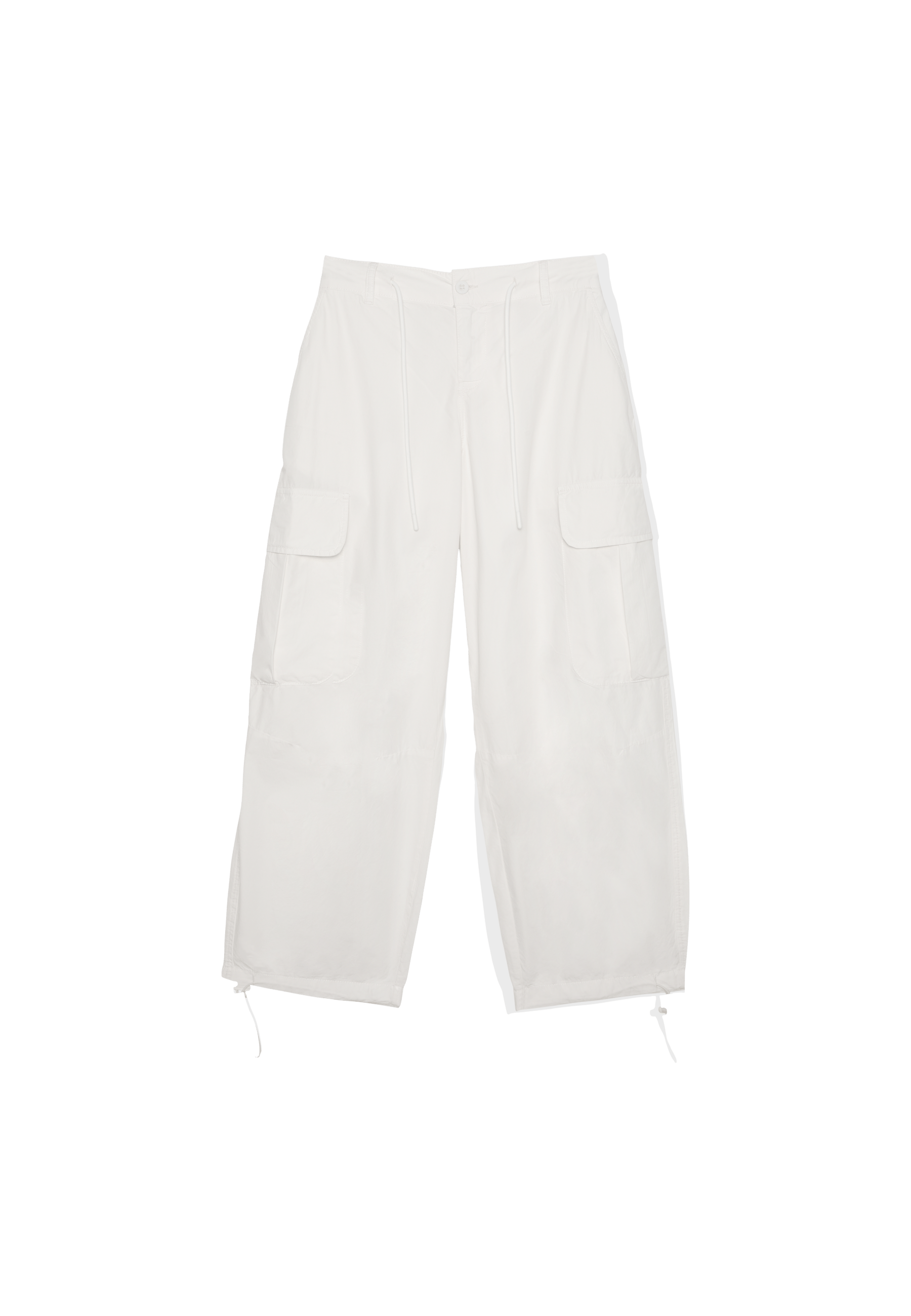Poplin cargo trousers — Stone