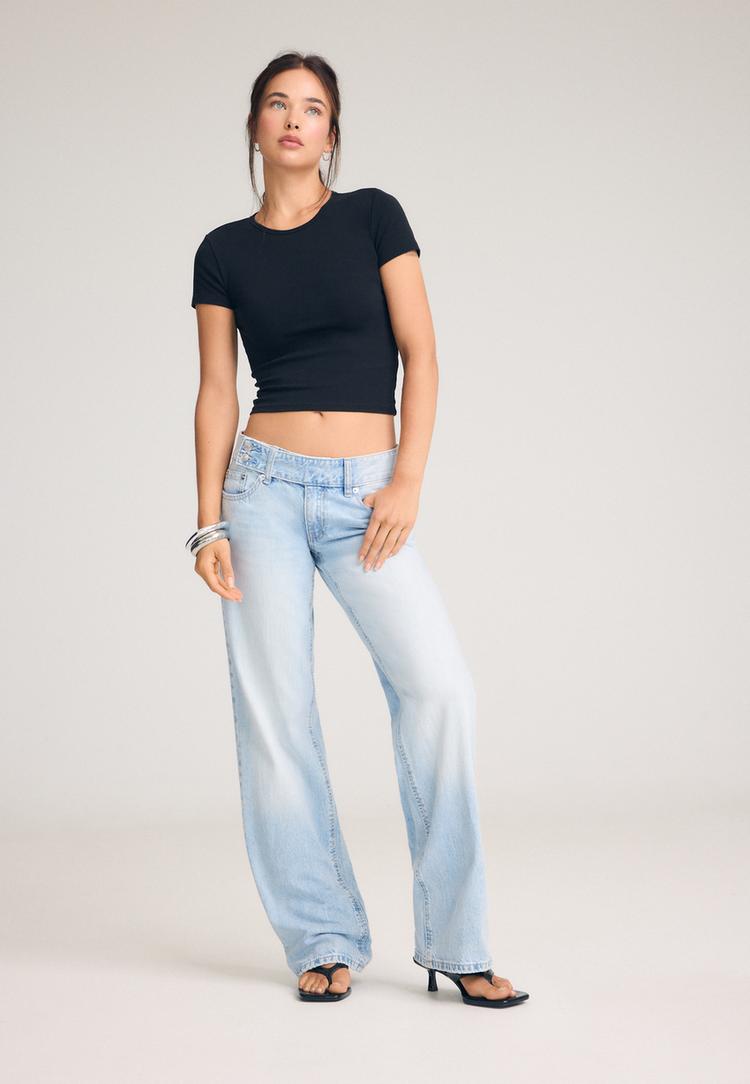 dusuk bel straight fit jean