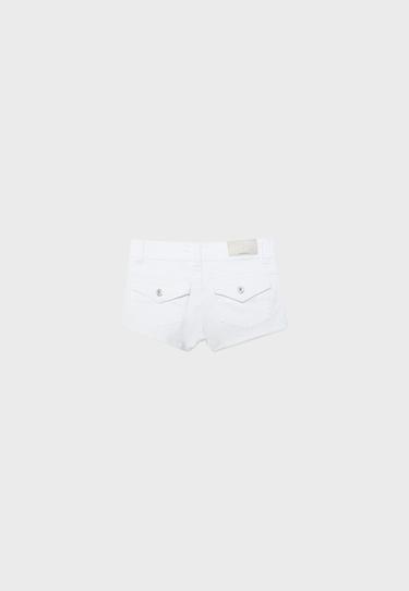 D76 denim mini shorts — White 8