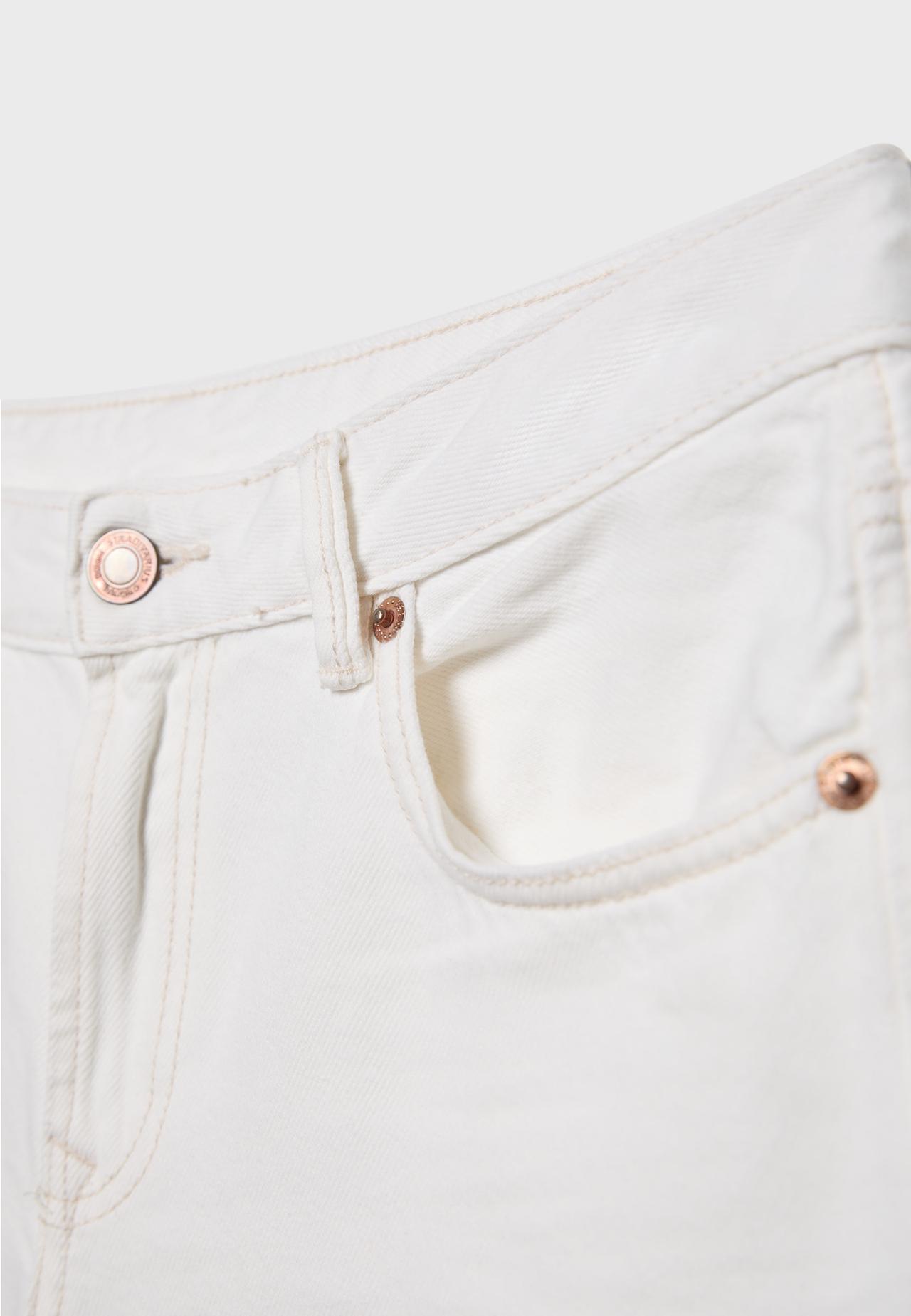 D91 low-rise wide-leg twill jeans — Vanilla