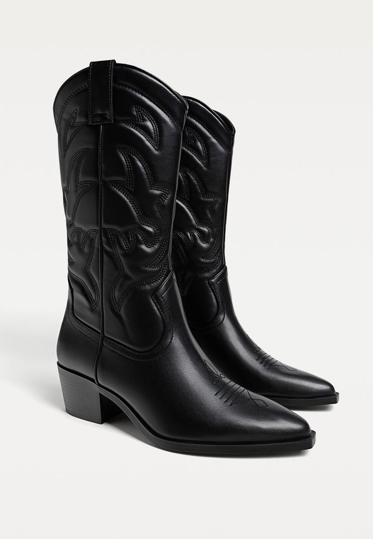 botas cowboy tacon