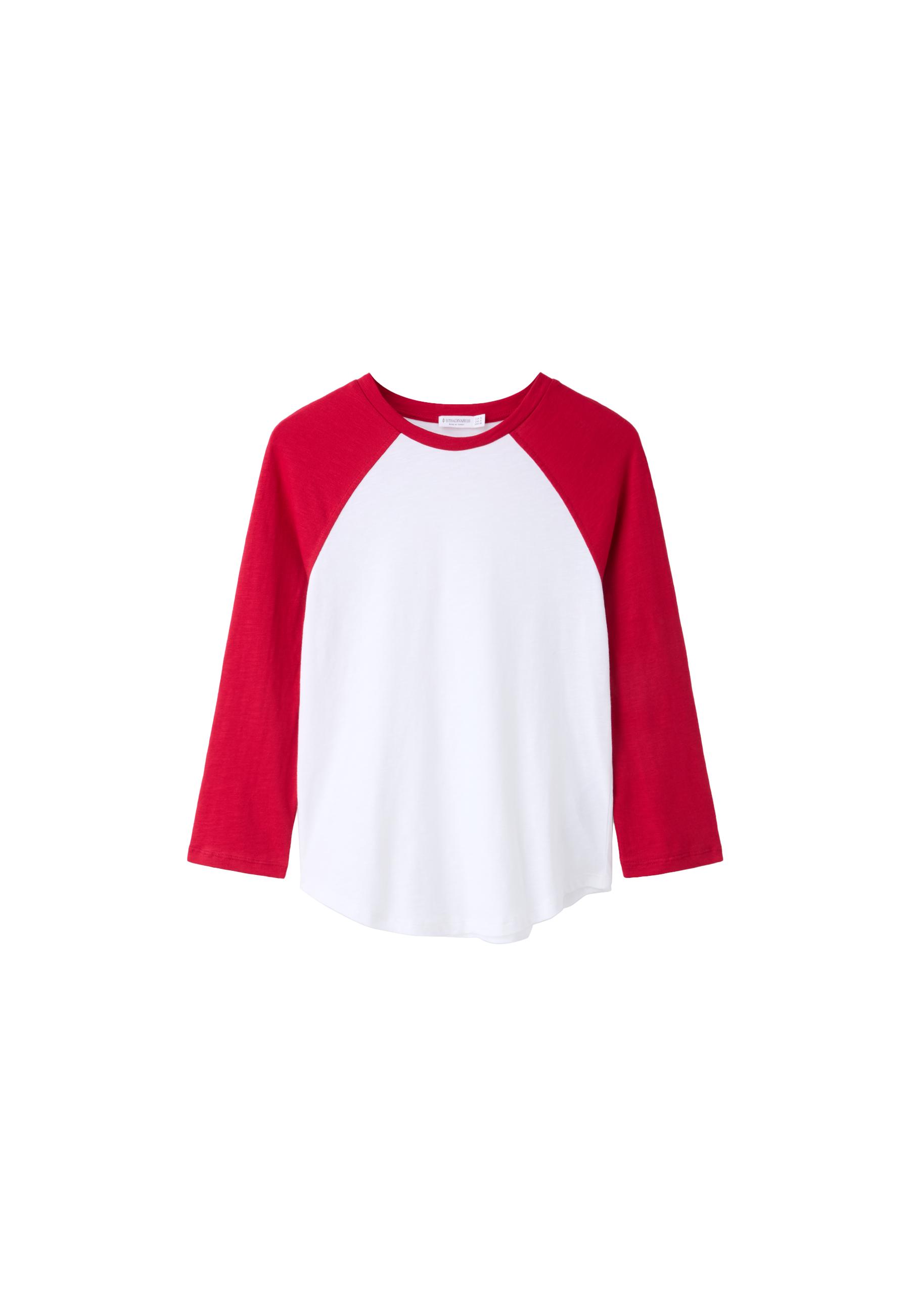 3/4 sleeve baseball T-shirt — Red