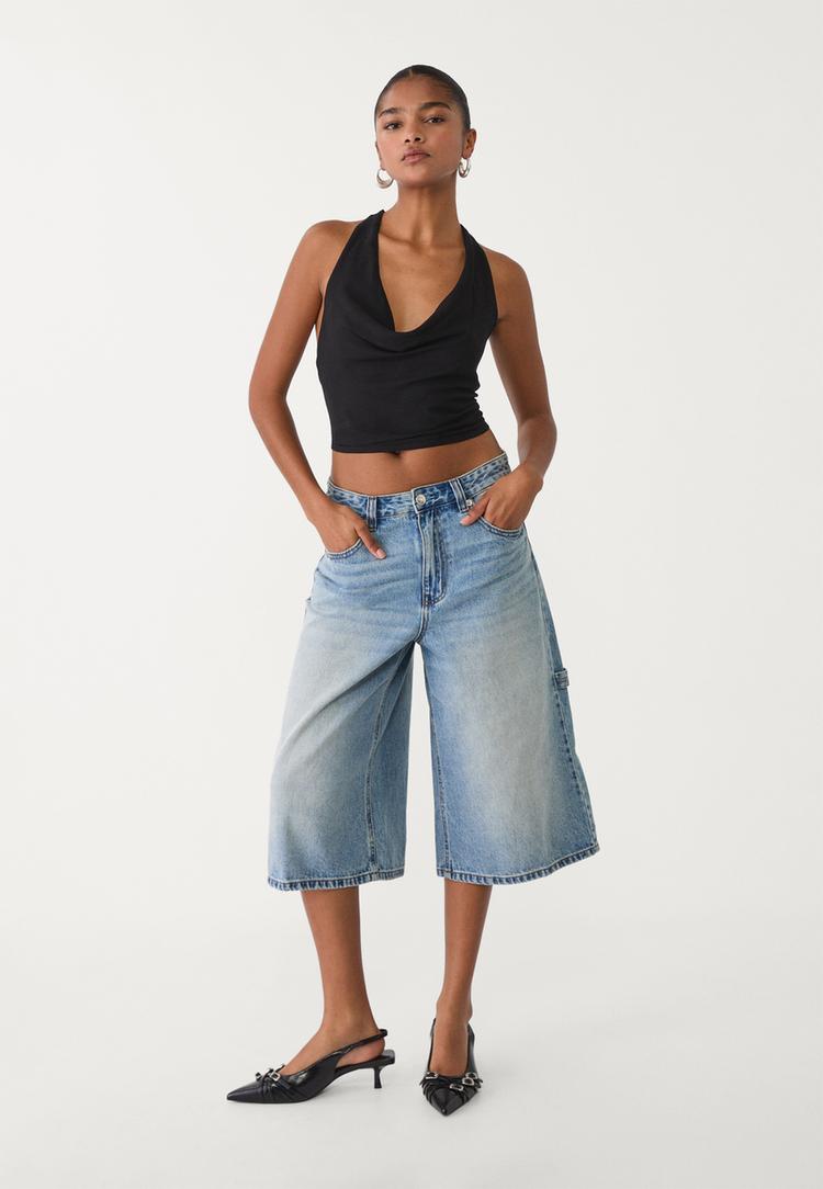 top fluido halter